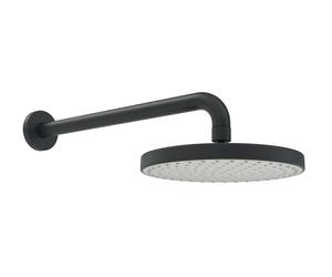 Hansa Basicjet - Douche de tête 20 cm, bras de douche 35 cm, noir mat 4436010033