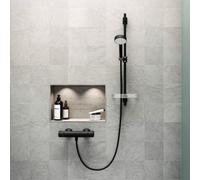 Hansa Basicjet Set de douche avec barre et tablette, 3 jets, 4467013333,