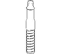 Hansa bassin du tube de branchement Mixer 59912815 1200 mm, pièce de rechange pour 03012173