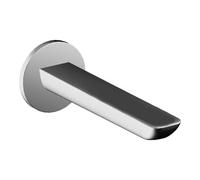 Hansa Bec déverseur Ligna chrome saillie 180 mm rosaces rondes et carrées 06822102