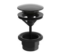 Hansa - Bec de lavabo refermable 1 1/4 push-open, noir mat 0764010033