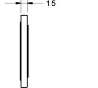 Hansa Bluebox - Extension de rosace 15 mm, ronde 59914191