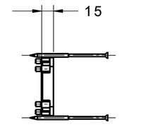 Hansa Armaturen kit d'extension 59914182 15 mm boîte Blue