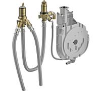 Hansa corps de base Universal 53030300 chromé , jante de bain raccord 3 trous, montage simple