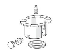 Hansa Designo Jeu de joints pour Mitigeur monotrou à levier pour lavabo, 59911884,