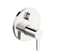 Hansa Designo - Mitigeur de baignoire encastré, avec inverseur pour 2 sorties, chrome 81119563
