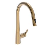 Hansa Designo - Mitigeur d'évier avec douchette extractible, bronze brossé 5136228381