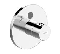 Hansa Electra - Mitigeur de douche électronique avec thermostat encastré, avec alimentation sur secteur, chrome 80909001