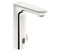 Hansa Electra - Mitigeur thermostatique électronique de lavabo, à piles, chrome 93702219