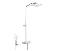 Hansa Emotion - Le set de douche avec thermostat, 36x22 cm, blanc/chrome 5865017182