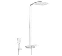 Hansa Emotion - Le set de douche Wellfit avec thermostat, 36x22 cm, blanc/chrome 5865017282