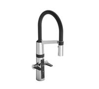 Hansa Fit - Mitigeur électronique d’évier Hybrid, sans contact, noir/chrome 65252213
