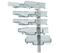 Hansa h5035002 Hansa à ailettes pivotantes avec 5 coques, gris clair