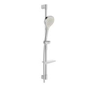 Hansa Viva - Set pomme de douche, barre et flexible, 3 jets, acier brossé 4416021080