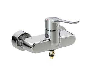 HANSA Hansa HANSACLINICA DIGITAL+ Mitigeur lavabo monocommande auto, bleu, levier à broche, chrome Quantité:1