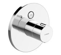 HANSA Hansa HANSAELECTRA Ensemble de montage prêt mitigeur thermostatique douche, chrome Quantité:1