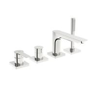 HANSA Hansa HANSALIGNA Kit montage prêt Mitigeur baignoire 4 trous, chrome Quantité:1