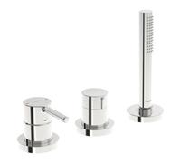 HANSA Hansa HANSAVANTIS Style Set de montage complet Mitigeur bidet 3 trous, rosace ronde, chrome Quantité:1