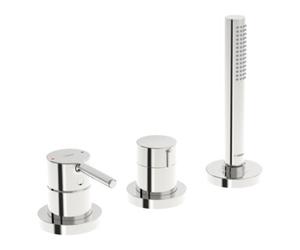 HANSA Hansa HANSAVANTIS Style Set de montage complet Mitigeur bidet 3 trous, rosace ronde, chrome Quantité:1