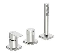 HANSA Hansa Kit de montage complet HANSASTELA robinet baignoire 3 trous + Br-EHM, rotatif, chrome Quantité:1