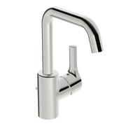 HANSA Hansa Mitigeur lavabo monocommande HANSAPALENO acier inox, garniture vidage, bec 152 mm, chrome Quantité:1