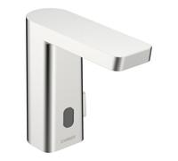 HANSA Hansa Robinet de lavabo infrarouge HANSASTELA E + alimentation par pile, saillie 105 mm, chrome Quantité:1