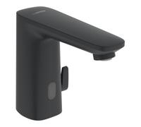 HANSA HANSAELECTRA Safety Mitigeur de lavabo, avec capteur, 230/9 V, Bluetooth, saillie 117mm, noir mat, 9210200933