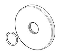 HANSA Hansa Rosette complète d= 75mm chrome Quantité:1