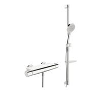 HANSA Hansa Système de douche HANSAOPTIMA avec thermostat, montage mural (2 trous), chrome Quantité:1