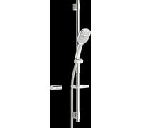 Hansa Activejet - Set de douche avec flexible, barre et douchette, 3 jets, chrome 84370230