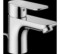 Robinet de lavabo Hansa HANSABASIC 55402203 avec bonde, flexibles haute pression, saillie 101 mm, chromé
