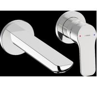 Hansa Basic - Mitigeur de lavabo encastrable, installation à 2 trous, chrome 55602103