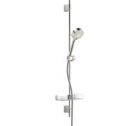 HANSA HANSABASICJET kit de douche murale, longueur 960 mm, technique anti-calcaire, 3 jets, douchette à main diamètre 95 mm, 44670133, Couleur: chrome