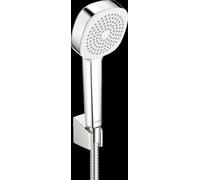 Hansa Basicjet - Set de pommeau de douche, 1 jet, support et flexible, chrome 44600113