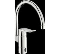 HANSA HANSACARE Hybrid Robinet de cuisine, hybride/Bluetooth, avec bloc dalimentation, saillie 178 mm, chromé, 46142009