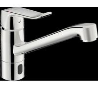 HANSA HANSACARE Hybrid Robinet de cuisine, hybride/Bluetooth, avec bloc dalimentation, saillie 214 mm, chromé, 46132009