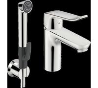 HANSA HANSACARE Mitigeur de lavabo avec douchette fonctionnelle, saillie 114 mm, chromé, 46282206