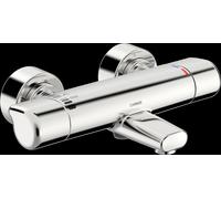 Hansa Armaturen Mitigeur thermostatique de baignoire Hansa Care 08717100 chromé saillie 168 mm