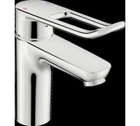 HANSA HANSAclinca Mitigeur de lavabo, saillie 114 mm, sans tirette, levier 167 mm, chromé, 45022186