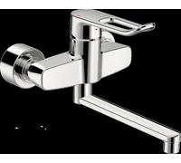 HANSA HANSAclinca Mitigeur de lavabo, saillie 277 mm, levier à arceau, chromé, 01536286