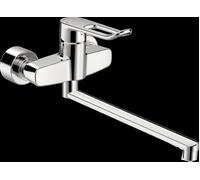HANSA HANSAclinca Mitigeur de lavabo, saillie 377 mm, levier à arceau, chromé, 01546286