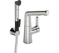 Hansa Hansadesigno mitigeur lavabo 51342201 sans garniture de mitigeur lavabo , saillie 150 mm, chromé
