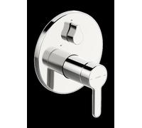 HANSA HANSADESIGNO Style Mitigeur de bain et douche, encastré, avec clapet anti-retour, chromé, 81113563