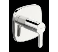 HANSA HANSADESIGNO Style Set de finition pour mitigeur de douche, encastré, rosace soft edge, 81109593