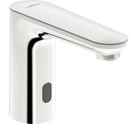 HANSA HANSAELECTRA Mitigeur de lavabo, 3 V, Bluetooth, saillie 123mm, chrome, 92512219