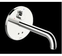 HANSA HANSAELECTRA Mitigeur de lavabo, Bluetooth, sans contact, saillie 245 mm, température réglable, 81812119