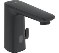 HANSA HANSAELECTRA Safety Mitigeur de lavabo, avec capteur, 230/9 V, Bluetooth, saillie 117mm, noir mat, 9210200933