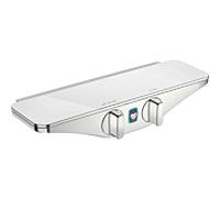 Hansa Thermostat de douche Hansaemotion 5863017282 AP, fonctionnement sur piles, chromé sécurité, chromé / blanc
