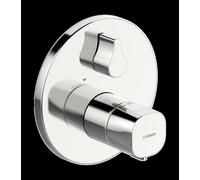 HANSA HANSALIVING Mitigeur de bain et douche, set de finition/thermostat, rond, sans dispositif de sécurité, 81149552