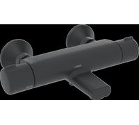 HANSA HANSAMICRA Mitigeur de bain et douche, débit éco, saillie : 159 mm, 5816217133, Couleur: noir mat